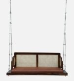 Blue City Decor Provincial Teak Finish Sheesham Wood 2 Seater Swing - Image 4