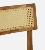 Blue City Decor Natural Finish Acacia Wood 4 Seater Dining Set - Image 9