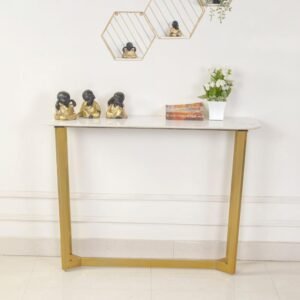 Buy Blue City Decor Arvella Gold Frame Display Console | Console Table | Wooden Console Table | Living Room Furniture | Blue City Decor