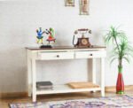Blue City Decor Vireya Ivory Finish Console Table - Image 3