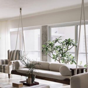 Buy Blue City Decor Premium Wooden Swing for Home | Swing | Wooden Swing | Living Room Furniture | Outdoor Furniture | Balcony Furniture | Balcony Swing | Solid Wood Furniture | Blue City Decor