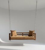 Blue City Decor Classic Minimal Wooden Swing - Image 2