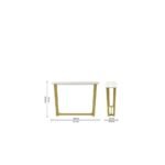 Blue City Decor Arvella Gold Frame Display Console - Image 5