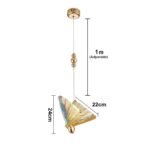 Blue City Decor Aurelia Wings Decorative Hanging Light - Image 5