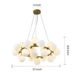 Blue City Decor Bellora Orb Modern Dining Chandelier - Image 7