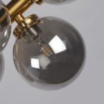 Blue City Decor Feliora Smoke Glass Multi-Arm Chandelier 14 Light - Image 7