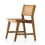 Blue City Decor Riviera Teak and Cane Outdoor Dining Chair (Set Of 2) - Image 4