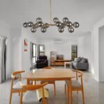 Blue City Decor Feliora Smoke Glass Multi-Arm Chandelier 14 Light - Image 2