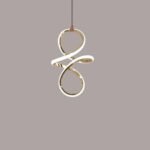 Blue City Decor Infinity LED Pendant Light in Elegant Gold Finish - Image 5