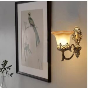 Buy Blue City Decor Zyphora Classic Gold Wall Lamp in Heritage Design | Lighting | Wall Light | Wall Lamp | Decorative Lighting | Modern Lighting | Home Lighting | Interior Lighting | Luxury Lighting | Blue City Decor