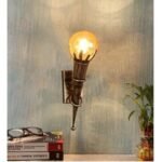 Blue City Decor Industrial Metal Glass Wall Lamp - Image 2