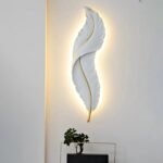 Blue City Decor Alvora Feather Glow Wall Light - Image 8