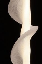 Blue City Decor Curvella Fabric Pendant Light in Soft Glow Luxe Design - Image 5