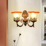 Blue City Decor Velmora Double Light Wall Lamp in Classic Antique Finish - Image 4