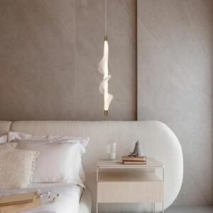 Buy Blue City Decor Curvella Fabric Pendant Light in Soft Glow Luxe Design | Lighting | Wall Light | Wall Lamp | Decorative Lighting | Modern Lighting | Home Lighting | Interior Lighting | Luxury Lighting | Blue City Decor