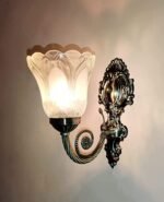 Blue City Decor Velmora Portuguese Style Glass Wall Lamp Set of 2 - Image 5