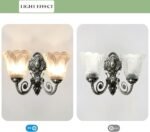 Blue City Decor Noctra Antique Designer Wall Lamp in Black Luxe Finish - Image 10