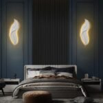 Blue City Decor Alvora Feather Glow Wall Light - Image 6
