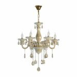 Blue City Decor Aurelia Amber Crystal Chandelier in Radiant Finish - Image 13