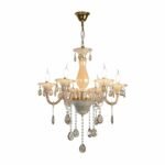 Blue City Decor Aurelia Amber Crystal Chandelier in Radiant Finish - Image 25