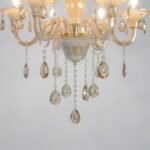 Blue City Decor Aurelia Amber Crystal Chandelier in Radiant Finish - Image 23