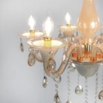 Blue City Decor Aurelia Amber Crystal Chandelier in Radiant Finish - Image 19