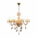 Blue City Decor Aurelia Amber Crystal Chandelier in Radiant Finish - Image 14