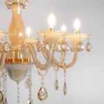 Blue City Decor Aurelia Amber Crystal Chandelier in Radiant Finish - Image 18
