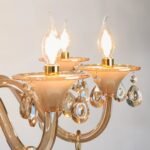 Blue City Decor Aurelia Amber Crystal Chandelier in Radiant Finish - Image 24