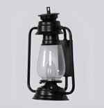 Blue City Decor Noir Lantern Metal Glass Wall Lamp in Antique Heritage Design - Image 5