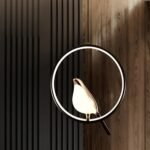 Blue City Decor Chirp Bird LED Pendant Light in Contemporary Matte Black - Image 3