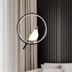 Blue City Decor Chirp Bird LED Pendant Light in Contemporary Matte Black - Image 2