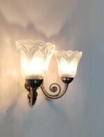 Blue City Decor Noctra Antique Designer Wall Lamp in Black Luxe Finish - Image 8