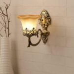 Blue City Decor Zyphora Classic Gold Wall Lamp in Heritage Design - Image 2