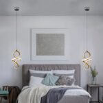 Blue City Decor Infinity LED Pendant Light in Elegant Gold Finish - Image 3