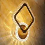 Buy Blue City Decor Crystara Acrylic Crystal Wall Lamp in Modern Luxe Design | Lighting | Wall Light | Wall Lamp | Decorative Lighting | Modern Lighting | Home Lighting | Interior Lighting | Luxury Lighting | Blue City Decor