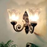 Blue City Decor Noctra Antique Designer Wall Lamp in Black Luxe Finish - Image 2