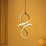 Buy Blue City Decor Infinity LED Pendant Light in Elegant Gold Finish | Lighting | Wall Light | Wall Lamp | Decorative Lighting | Modern Lighting | Home Lighting | Interior Lighting | Luxury Lighting | Blue City Decor