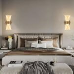 Blue City Decor Aurelia Nordic Mesh Wall Lamp in Gold Acrylic Luxe Finish - Image 4