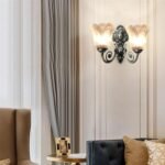 Buy Blue City Decor Noctra Antique Designer Wall Lamp in Black Luxe Finish | Lighting | Wall Light | Wall Lamp | Decorative Lighting | Modern Lighting | Home Lighting | Interior Lighting | Luxury Lighting | Blue City Decor