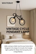 Blue City Decor Vintage Cycle Pendant Light in Industrial Design - Image 3