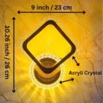 Blue City Decor Crystara Acrylic Crystal Wall Lamp in Modern Luxe Design - Image 6