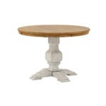 Blue City Decor Annapurna Four Seater Solid Wood Round Dining Table - Image 2