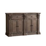 Blue City Decor Aristocratic Traditional Solid Wood Crockery Unit Sideboard - Image 3