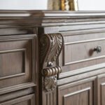 Blue City Decor Aristocratic Traditional Solid Wood Crockery Unit Sideboard - Image 4