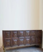 Blue City Decor Artisan Acacia Wood Carved Console in Brown Finish - Image 3