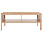Blue City Decor Ashley Solid Wood Cane Coffee Table - Image 3