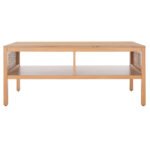 Blue City Decor Ashley Solid Wood Cane Coffee Table - Image 4