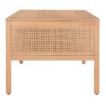 Blue City Decor Ashley Solid Wood Cane Coffee Table - Image 5