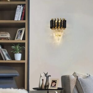 Buy Blue City Decor Noctra Luxe Black Wall Light | Lighting | Wall Light | Decorative Lighting | Modern Lighting | Home Lighting | Interior Lighting | Luxury Lighting | Blue City Decor